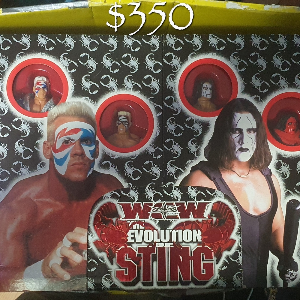 WWE Evolution of Sting Action Figure Set
